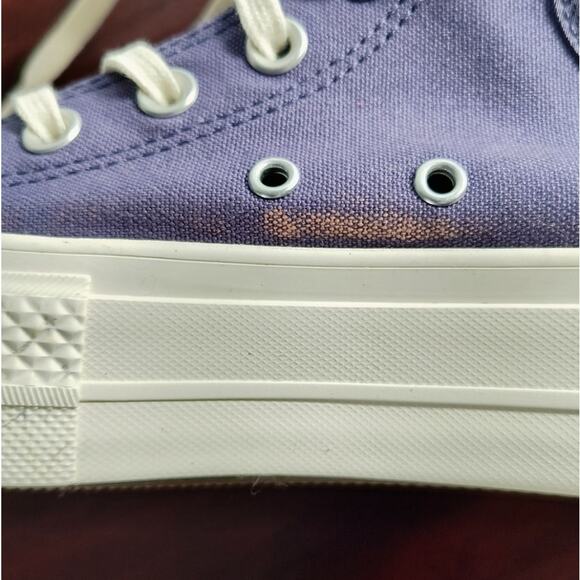 Converse Chuck Taylor All Star Lift Platform Sneakers Wmn's Sz 6.5 Purple Beaded - Picture 6 of 16